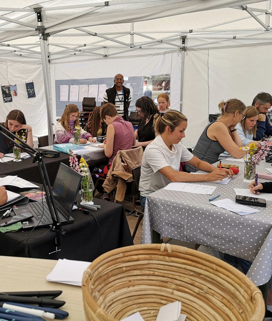 Deltagare under Kreativ Zon på Lapplandsveckan