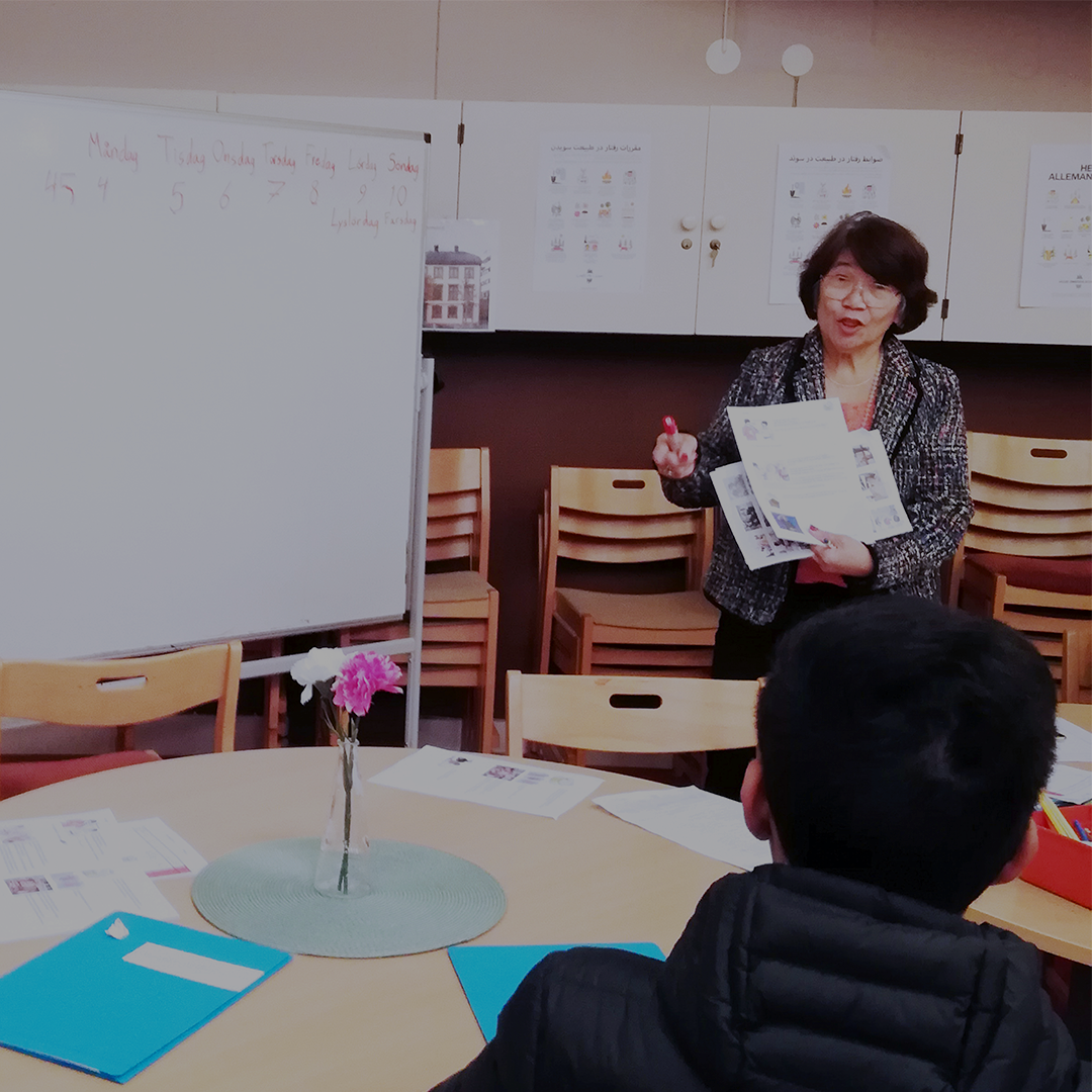 En lärae och en elev