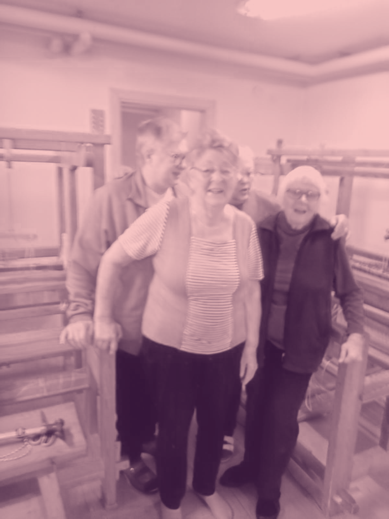 Vävda dukar och tabletter.