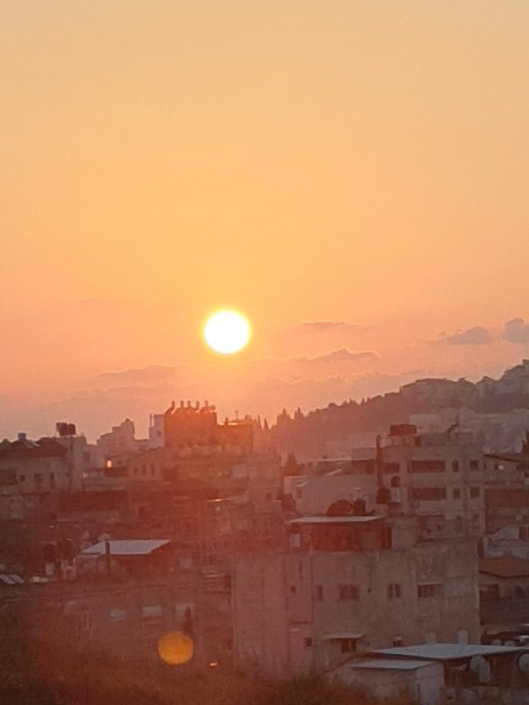 Solnedgång Jerusalem
